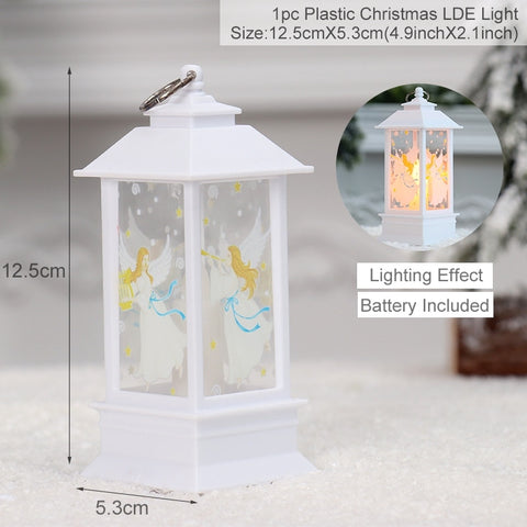 Christmas Lantern Light Merry Christmas Decorations for Home 2022 Navidad Christmas Tree Ornaments Xmas Gifts New Year 2023