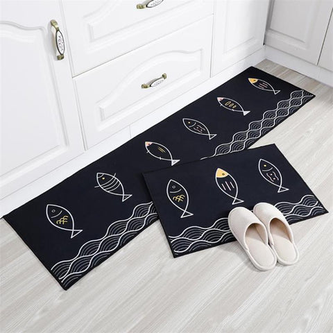 Cartoon Kitchen Carpet Non-Slip Kitchen Mat Area Rugs Absorbent Living Room Bathroom Bath Carpet Entrance Doormat Floor Mat Rug