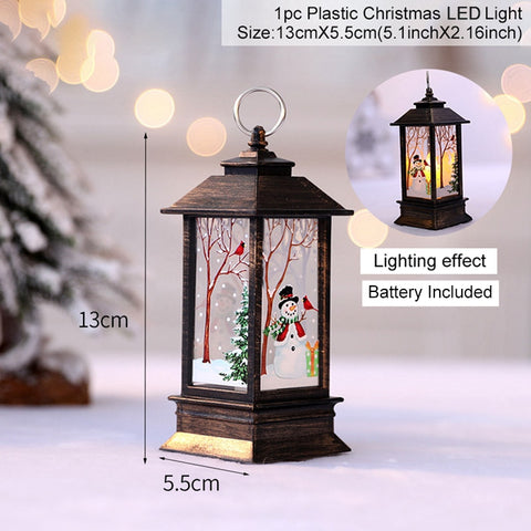 Christmas Lantern Light Merry Christmas Decorations for Home 2022 Navidad Christmas Tree Ornaments Xmas Gifts New Year 2023