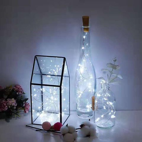 3/5/10/20pcs Wine Bottle Light With Cork LED String Lights Battery Fairy Lights Garland Christmas Party Wedding Bar Decoration