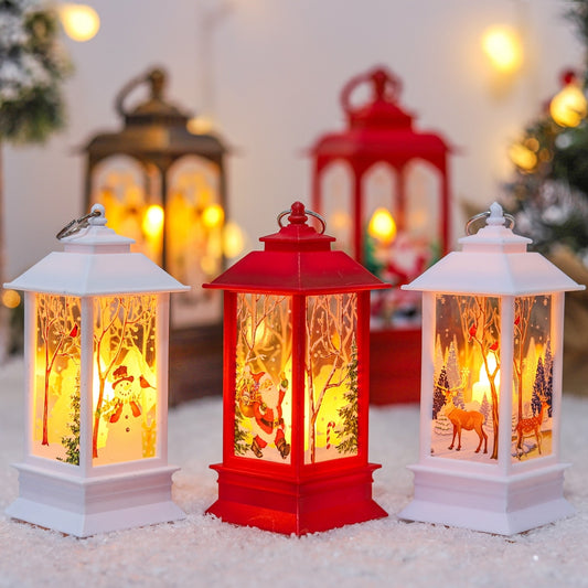 Christmas Lantern Light Merry Christmas Decorations for Home 2022 Navidad Christmas Tree Ornaments Xmas Gifts New Year 2023