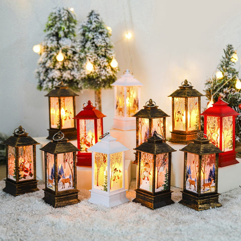 Christmas Lantern Light Merry Christmas Decorations for Home 2022 Navidad Christmas Tree Ornaments Xmas Gifts New Year 2023