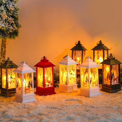 Christmas Lantern Light Merry Christmas Decorations for Home 2022 Navidad Christmas Tree Ornaments Xmas Gifts New Year 2023