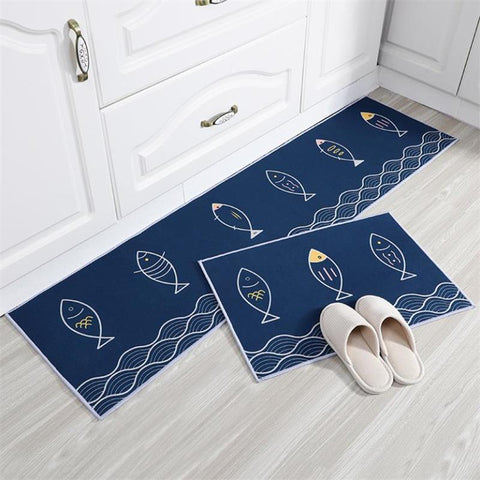 Cartoon Kitchen Carpet Non-Slip Kitchen Mat Area Rugs Absorbent Living Room Bathroom Bath Carpet Entrance Doormat Floor Mat Rug