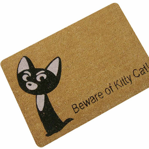 Zeegle Carpet Cat Doormat Outdoor Rugs Rubber Floor Mat Non-slip Kitchen Rug Entrance Mats Absorbent Bathroom Carpet Foot Mat