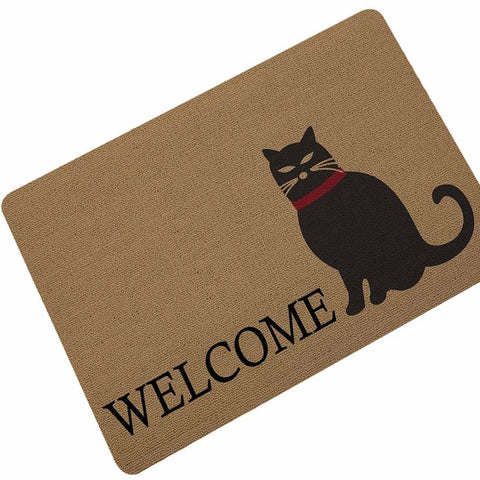 Zeegle Carpet Cat Doormat Outdoor Rugs Rubber Floor Mat Non-slip Kitchen Rug Entrance Mats Absorbent Bathroom Carpet Foot Mat