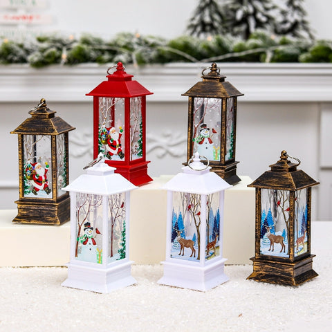 Christmas Lantern Light Merry Christmas Decorations for Home 2022 Navidad Christmas Tree Ornaments Xmas Gifts New Year 2023