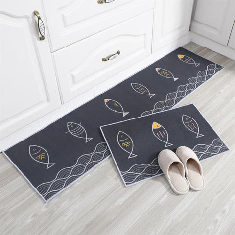 Cartoon Kitchen Carpet Non-Slip Kitchen Mat Area Rugs Absorbent Living Room Bathroom Bath Carpet Entrance Doormat Floor Mat Rug