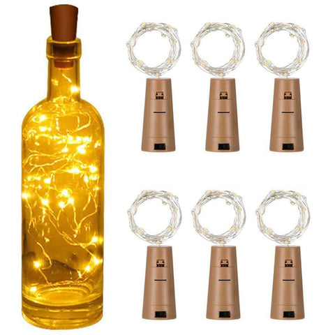 3/5/10/20pcs Wine Bottle Light With Cork LED String Lights Battery Fairy Lights Garland Christmas Party Wedding Bar Decoration