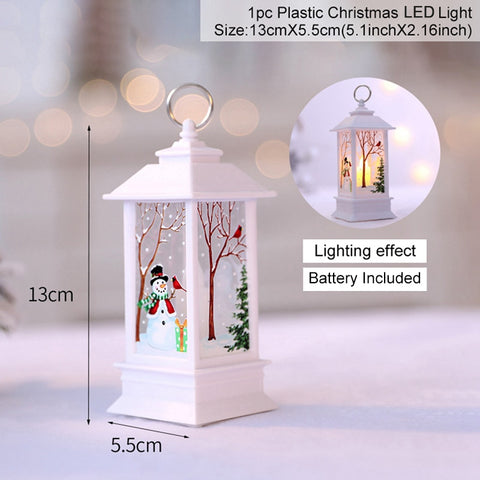 Christmas Lantern Light Merry Christmas Decorations for Home 2022 Navidad Christmas Tree Ornaments Xmas Gifts New Year 2023