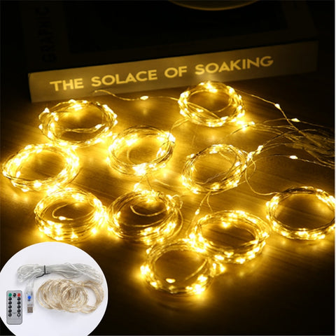 3M LED Curtain Garland on The Window USB Power Fairy Lights Festoon with Remote New Year Garland Led Lights Christmas Decoration