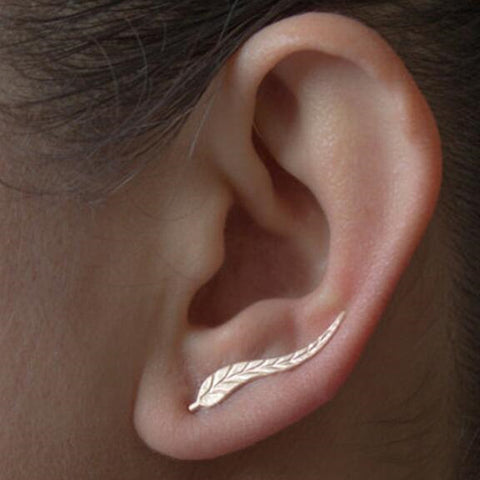 Ear Cuff Gold Leaves