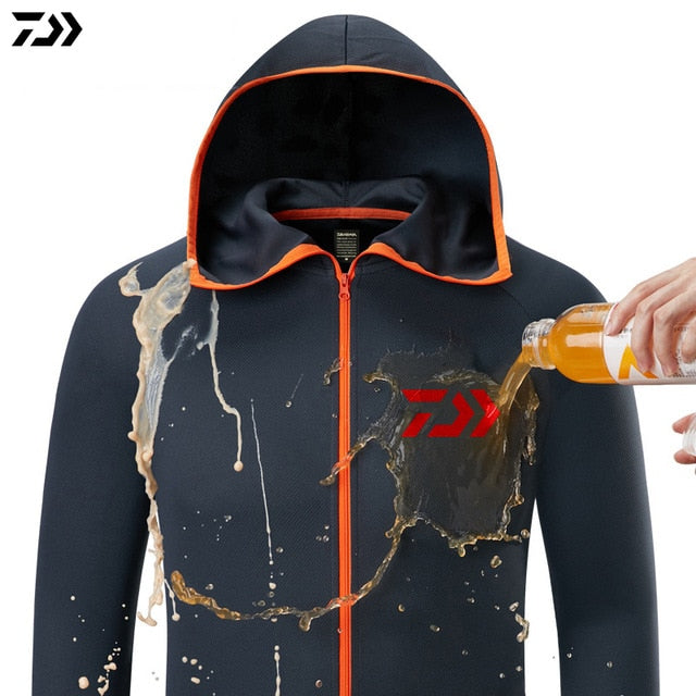 Daiwa shirt breathable câu cá quần áo người đàn ông không thấm nước câu cá áo sơ mi dài tay áo câu cá nhanh chóng sấy quần áo câu cá