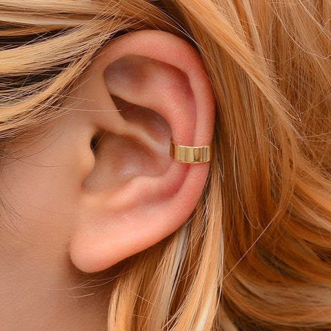 Ear Cuff Gold Leaves Non-Piercing Ear