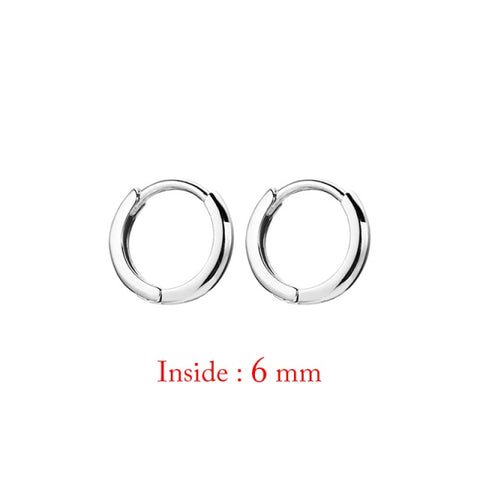 Minimal Glossy Hoop Earrings