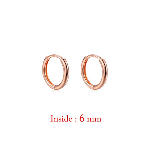 Minimal Glossy Hoop Earrings