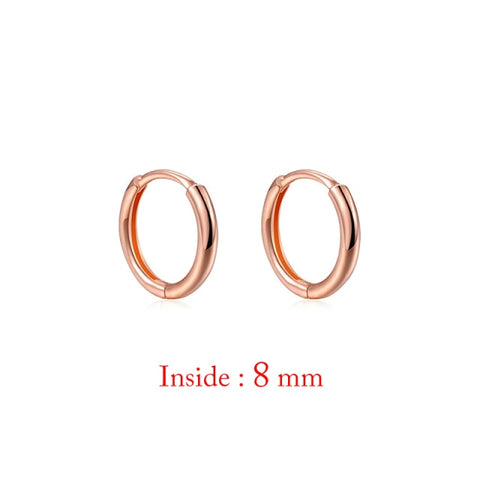 Minimal Glossy Hoop Earrings