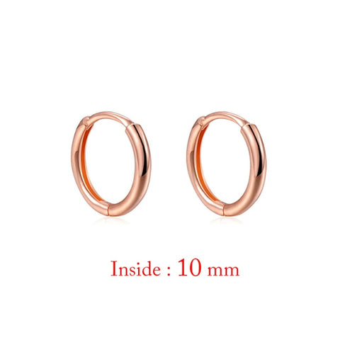 Minimal Glossy Hoop Earrings