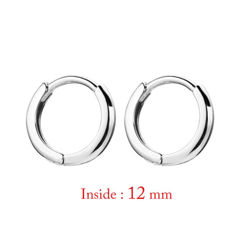 Minimal Glossy Hoop Earrings