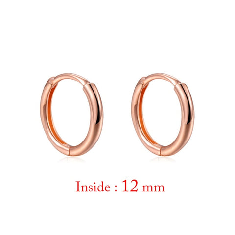 Minimal Glossy Hoop Earrings