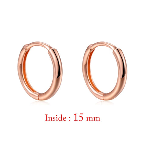 Minimal Glossy Hoop Earrings