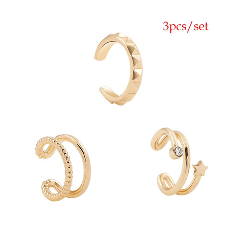 Ear Cuff Bohemia Stackable C Shaped